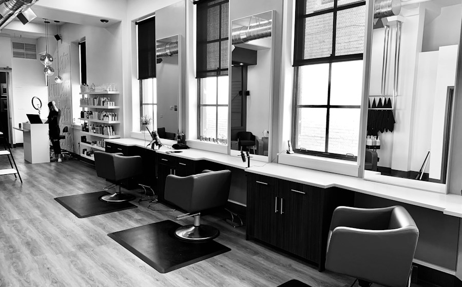 Modern salon interior