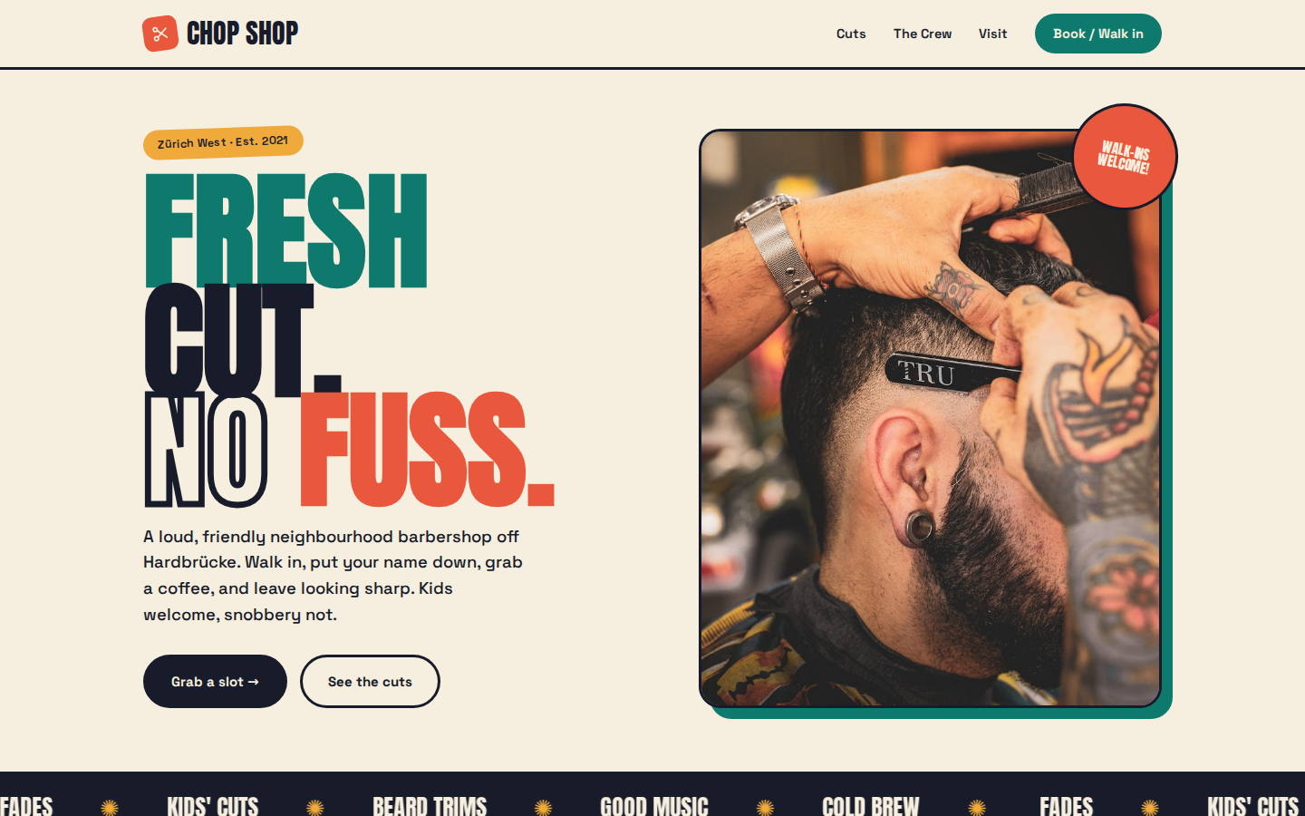 Chop Shop website